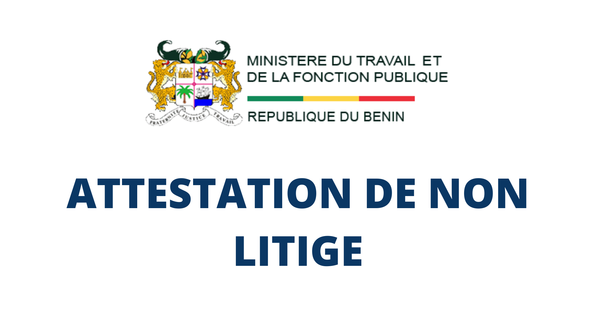 Attestation de non litige